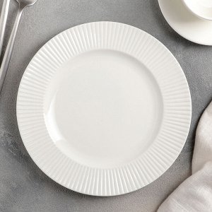 Тарелка десертная «Ламбруско», 20,5 см, цвет белый