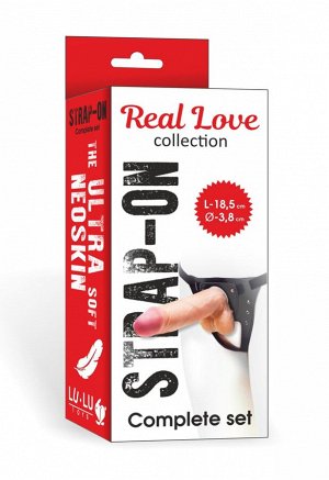 Страпон Harness Real Love 18,5 см, Ø 3,8 см