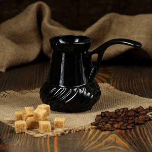 Турка для кофе, чёрный, 0.3 л