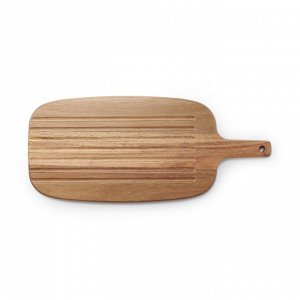 MUJI Acacia Double-Sided Cutting Board with Handle – двухсторонняя разделочная доска из акации с ручкой – большая