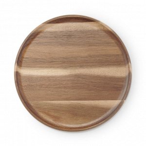 MUJI Acacia Round Cutting Board Plate - круглая разделочная доска-тарелка из акации