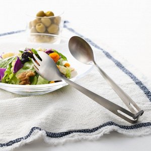 MUJI Stainless Steel Salad Tongs With Stopper – щипцы для салата из нержавеющей стали с фиксатором