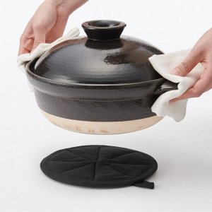 MUJI Cotton Pot Holder Glove – прихватка-подставка из хлопка – тёмно-серая
