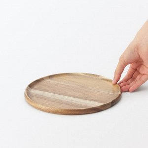 MUJI Acacia Round Cutting Board - круглая разделочная доска/тарелка из акации