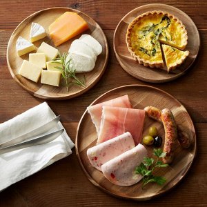 MUJI Acacia Round Cutting Board - круглая разделочная доска/тарелка из акации