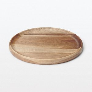 MUJI Acacia Round Cutting Board - круглая разделочная доска/тарелка из акации