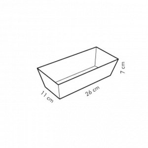 Форма Tescoma Delecia для выпечки хлеба, сталь с антипригарным покрытием, 25x11 см