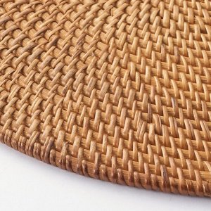 MUJI Oval Woven Placemat - овальная плетёная подставка из натуральных трав (40×30 см)
