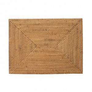 MUJI Rectangular Woven Placemat - прямоугольная плетёная подставка из натуральных трав (40×30 см)