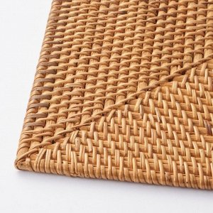 MUJI Rectangular Woven Placemat - прямоугольная плетёная подставка из натуральных трав (40×30 см)