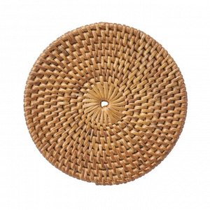 MUJI Round Woven Coaster – плетёная круглая подставка под кружку (10 см)