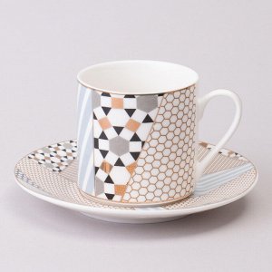 Элегантный кофейный набор "TOP STYLE" на 2 персоны, 4 предмета, 180 мл, 1 шт.