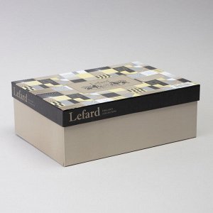 Чайный набор из фарфора LEFARD TOP STYLE на 2 персоны, 250 мл — современная классика с геометрическим принтом, подарочная упаковка, 1 шт.