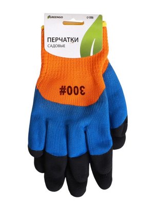Перчатки рабочие, нейлоновые, с латексной пропиткой, цвет МИКС, Greengo