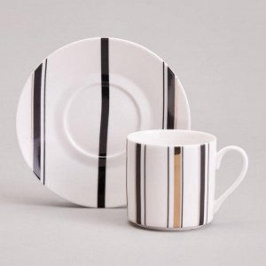 Элегантный кофейный набор "Top Style" на 6 персон, 12 предметов, 180 мл, 1 шт.