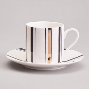 Элегантный кофейный набор "Top Style" на 6 персон, 12 предметов, 180 мл, 1 шт.