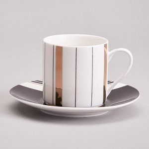Элегантный кофейный набор "Top Style" на 6 персон, 12 предметов, 180 мл, 1 шт.