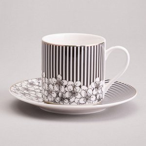 Элегантный кофейный набор "Top Style" на 6 персон, 12 предметов, 180 мл, 1 шт.