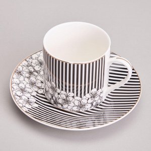Элегантный кофейный набор "Top Style" на 6 персон, 12 предметов, 180 мл, 1 шт.