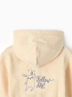 Халат махровый детский Этель Follow me 30 (98-104 см), бежевый