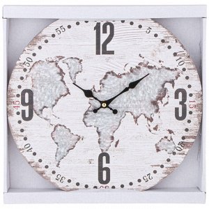 Элегантные настенные часы 33.8x33.8 см - Идеальный акцент для вашего интерьера, 1 шт.