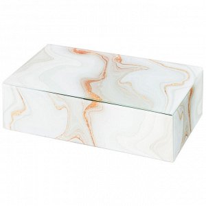 Элегантный набор шкатулок "Мрамор" из 2-х штук (21x12x6,5 см и 23x15x8,5 см), 1 шт.
