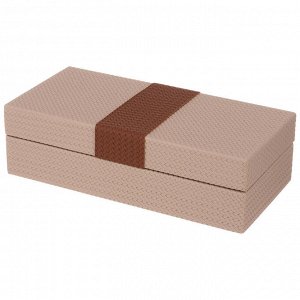 Элегантная шкатулка для хранения 25x12x7.5 см - идеальный аксессуар для вашего интерьера, 1 шт.