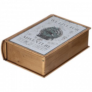 Элегантная шкатулка-книжка 17x12x5 см для хранения мелочей, 1 шт.