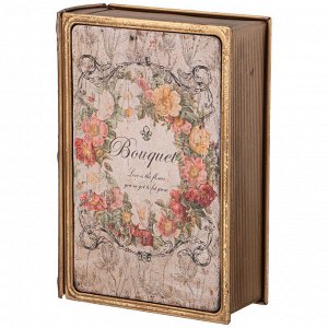 Элегантная шкатулка-книжка 17x12x5 см для хранения мелочей, 1 шт.
