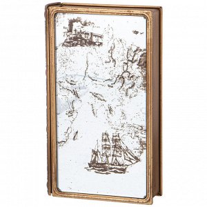 Элегантная шкатулка-книжка 20x12x4 см для хранения мелочей, 1 шт.