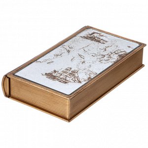 Элегантная шкатулка-книжка 20x12x4 см для хранения мелочей, 1 шт.