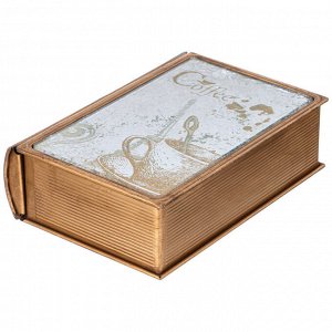 Элегантная шкатулка-книжка 17x12x5 см для хранения мелочей, 1 шт.