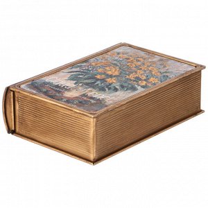 Элегантная шкатулка-книжка 17x12x5 см для хранения мелочей, 1 шт.