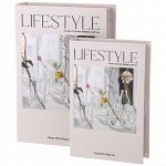 Элегантный набор шкатулок-книжек (2 шт.) - 30x21x7 см и 24x16x5 см, 1 шт.