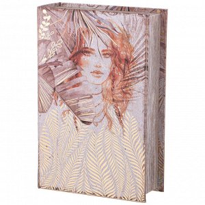 Элегантная шкатулка-книжка 27x18x7 см для хранения мелочей, 1 шт.