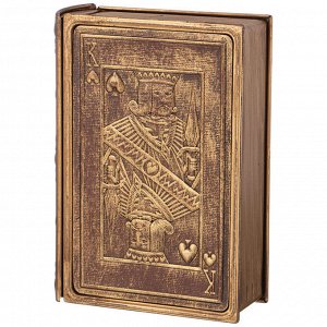 Элегантная шкатулка-книжка 17x12x5 см для хранения мелочей, 1 шт.