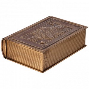 Элегантная шкатулка-книжка 17x12x5 см для хранения мелочей, 1 шт.