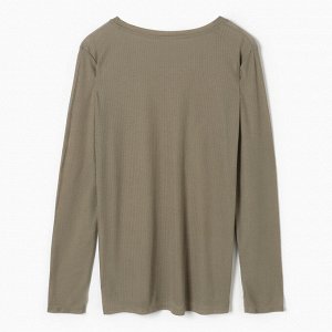 Лонгслив женский KAFTAN: Basic line цвет хаки
