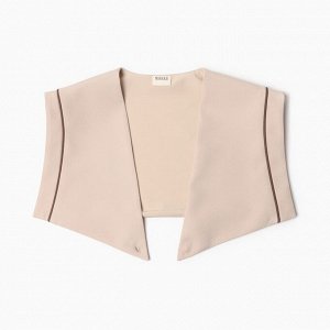 Пиджак женский с накидкой MINAKU: Casual Collection, цвет коричневый