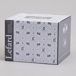 Чайный набор из белоснежного фарфора LEFARD STYLE на 2 персоны с ажурным орнаментом, 220 мл, 1 шт.