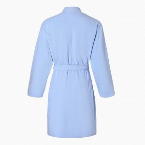 Халат махровый Экономь и Я женский, цвет нежно-голубой, 100% хлопок, 320 гр/м2