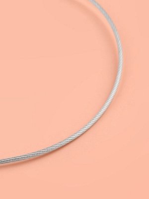 Спицы круговые, для вязания, с металлическим тросом, d=4.5 мм, 10/40 см