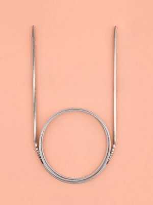 Спицы круговые, для вязания, с металлическим тросом, d=2.5 мм, 14/100 см