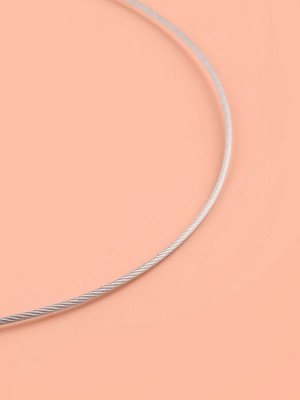 Спицы круговые, для вязания, с металлическим тросом, d=2.5 мм, 14/100 см
