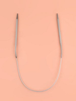 Спицы круговые, для вязания, с металлическим тросом, d=3.5 мм, 10/40 см