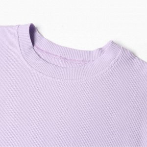 Пижама женская (футболка, шорты) KAFTAN Basic line, сиреневая