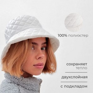 Панама женская MINAKU, цвет белый, р-р 56-58