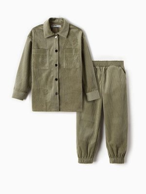 Костюм для девочки KAFTAN Velvet 38 (146-152 см), зелёный