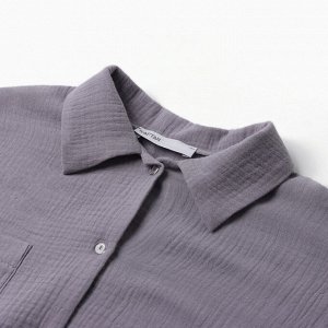 Комплект домашний женский (рубашка, брюки) KAFTAN Basic размер, серый