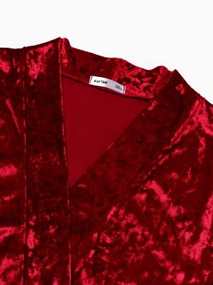Костюм женский (жакет и брюки) KAFTAN «Бархат», бордовый
